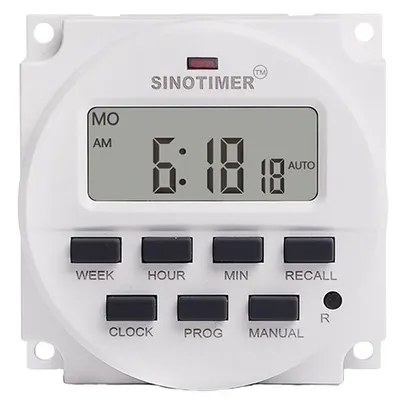 Siguranta automata electrica digitala, Sinotimer, temporizator, intrerupator, programabila, 230V, 16A, TM618sH-2