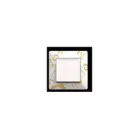 Placa ornament 1 M Alb regal Legrand Valena
