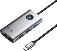 Stație de andocare Orico - PW11-5P-GY-EP, 5 porturi, USB-C, gri