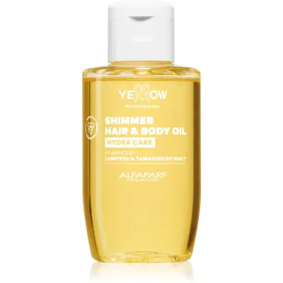 Yellow Professional Hydra Care Shimmer Hair & Body Oil ulei hidratant pentru toate tipurile de păr 100 ml