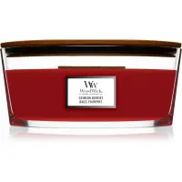 Woodwick Crimson Berries lumânare parfumată cu fitil din lemn (hearthwick) 453,6 g