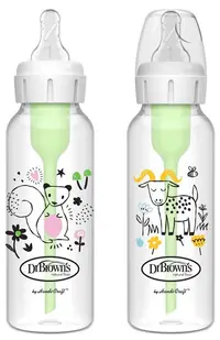 Set biberoane Dr. Brown's Options+ - Anti-Colic, veveriță / capră, 2 х 250 ml