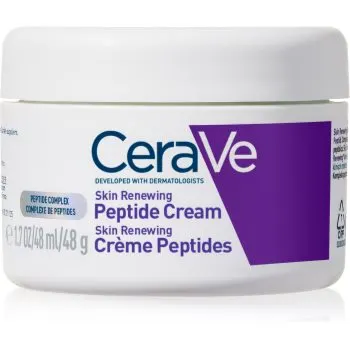 CeraVe Skin Renewing Peptide Cream cremă regeneratoare de noapte, pentru refacerea densității pielii