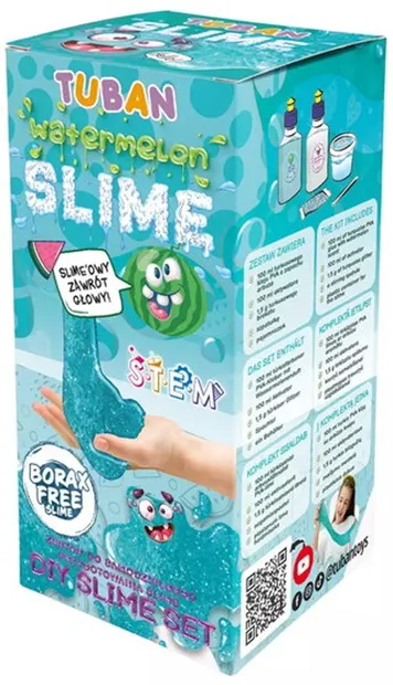 Set creativ Tuban - Fă-ți propriul slime cu aromă de pepene verde