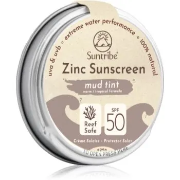 Suntribe Zinc Sunscreen crema de fata cu minerale pentru protectie SPF 50