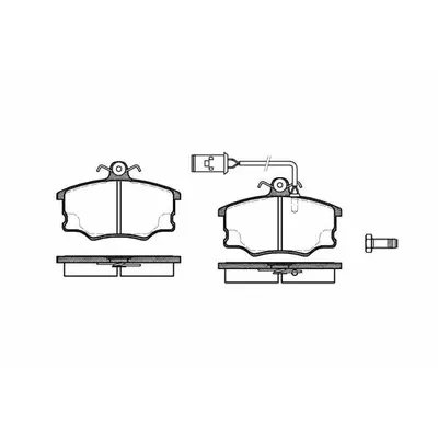 Set placute frana, frana disc REMSA 0146.52