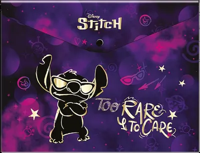Dosar cu capsa Cool Pack - A4, Stitch Gold, Rare To Care