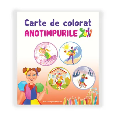 Carte de colorat Anotimpurile Zurli