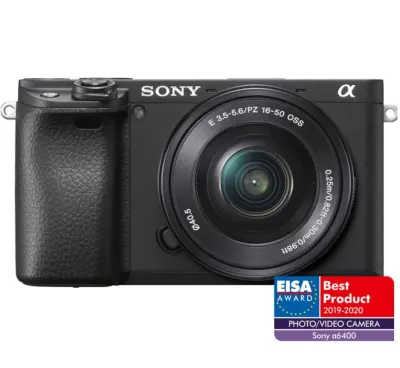 Sony A6400 24.2 MP kit 16-50mm Aparat Foto Mirrorless + 3 ani garantie (include incarcator) - Default Title