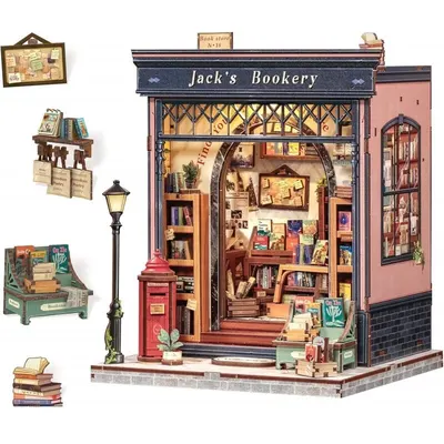Puzzle 3D 330 piese - Minicasuta - Libraria lui Jack