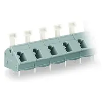 PCB terminal block; push-button; 2.5 mm²; Pin spacing 10/10.16 mm; 6-pole; CAGE CLAMP®; commoning option; 2,50 mm²; gray