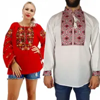 Set Traditional Cuplu 275 Camasi traditionale cu broderie