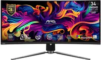 Monitor gaming MSI - MAG 341CQP QD-OLED, 34'', 175Hz, 0.03ms, Curved