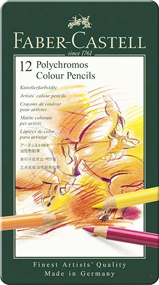 Set de Faber-Castell Polychromos - 12 culori
