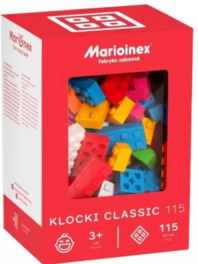 Set de constructie clasic Mario Inex, 115 piese