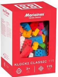 Set de constructie clasic Mario Inex, 115 piese