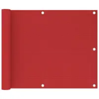 Gossi paravan pentru balcon, rosu, 75 x 600 cm, hdpe