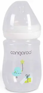 Biberon din plastic Cangaroo - Birdy Blu, 160 ml, C0562, albastru