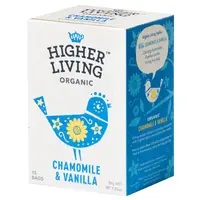Ceai musetel si vanilie bio 15dz 30g Higher Living