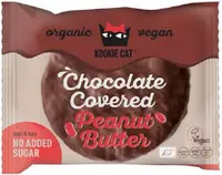 Biscuiți cu ciocolată și unt de arahide, vegan, 50 g, Kookie Cat