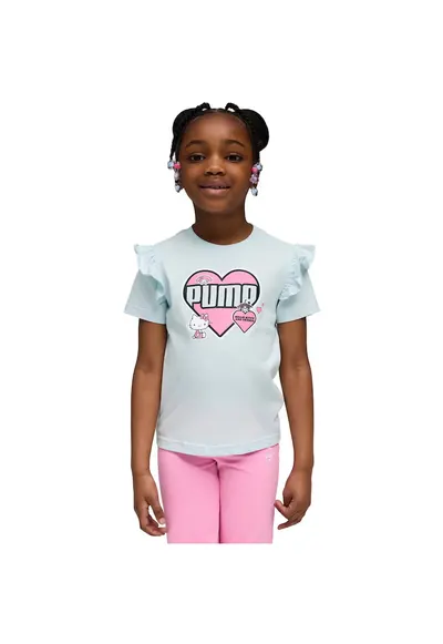 Tricou copii X Hello Kitty Friends Ruffle Tee - Alb