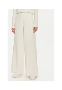 Pantaloni de trening din amestec de modal cu croiala evazata