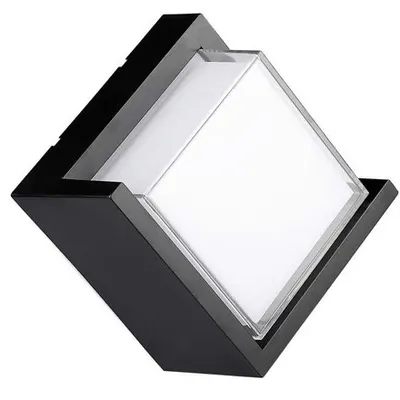 Lampa LED 12W IP65 4000K alb neutru - negru V-TAC SKU-218540