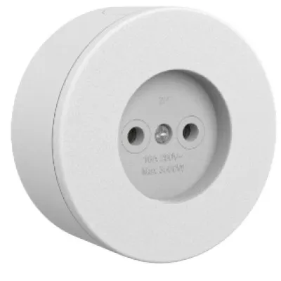 Priza Simpla fara CP PT xOne Ovivo OV00855, 16A, 250V, IP20, alb