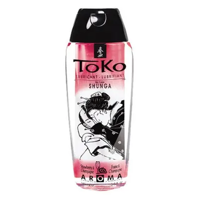 Lubrifiant intim, Shunga, Toko Aroma, căpșuni, 165 ml