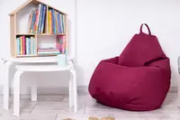 Fotoliu puf Bean bag visiniu XXL fara husa interioara