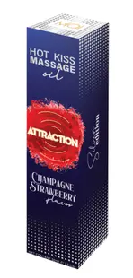 Ulei de masaj, Mai Attraction, Hot Effect, căpșuni champagne, 50 ml
