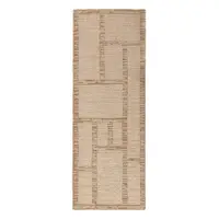 Covor tip traversă în culoare naturală țesut manual din lână 80x230 cm Harris Modula Wool – Flair Rugs