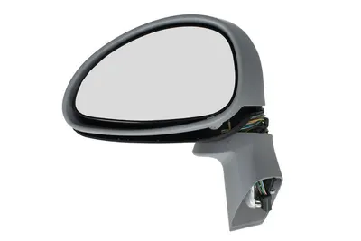 Oglinda stanga potrivit CITROEN C4 2004-2010 - electrica, asferic, incalzita, albastra, grunduita