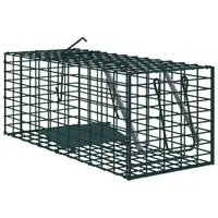 vidaXL Capcană pentru animale Verde 31 x 13 x 12cm Oțel
