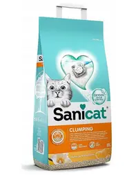SANICAT Clumping Vainille-Mandarine 8L nisip pentru pisici