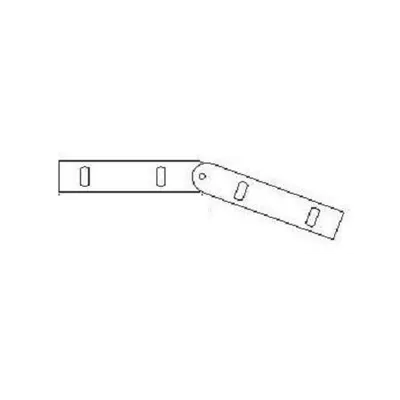 Conector flexibil pentru jgheab metalic H 85+accesorii