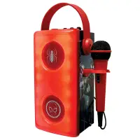 Boxa wireless cu microfon si lumini, Lexibook, Spiderman