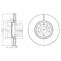 Disc frana DELPHI BG3973