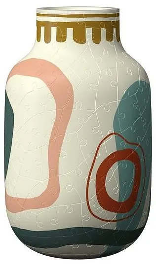 Puzzle 3D Ravensburger din 162 piese - Vază în bej organic