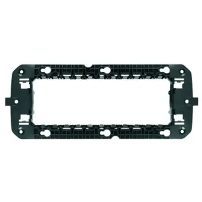 French Standard Support - 6 Modul With Srews - Horizontal Centre Distance 2x57mm - Cproiector Horus