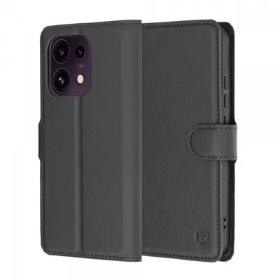 Husa pentru Oppo Reno16 F / Reno16 FS, Techsuit, Leather Folio, Neagra