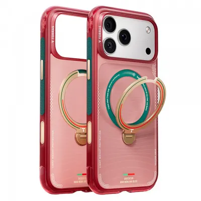 Husa MagSafe pentru Apple iPhone 17 Pro, Torras, Ostand Q3 Air, Wave of Passion