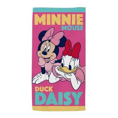 Prosop de plajă, pentru copii, model Minnie&Daisy, 70x140 cm, Arditex