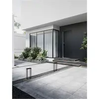 Pitic BERNI Inchis Anthracit Aluminiu turnat Aluminiu & Sticla clara LED 1.70W 3.700V 108Lm 3000K IP65 Solar Deschis cu Senzor