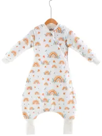 Sac de dormit ABO alpha baby omega - Flexy, Tog 2.5, 18-36 luni, Rainbow & Leaves