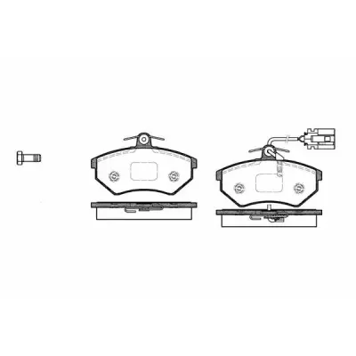 Set placute frana, frana disc REMSA 0134.62