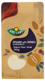 Făină bio de spelta, integrală, 500 g, Biosvyat