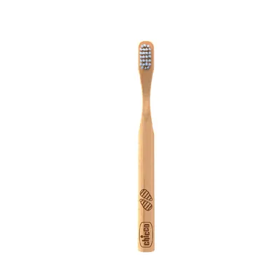 Periuta de dinti pentru copii Chicco din bambus, ambalaj verde, 3ani+