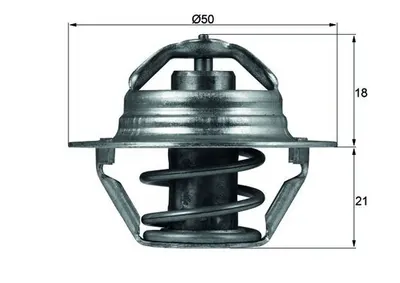 Termostat Lichid Racire (89 C) Potrivit Dacia Duster, Duster Suv, Logan, Logan Express, Logan Ii, Logan Mcv, Sandero, Solenza, Supernova; Lada Largus; Nissan Kubistar, Micra Iii 1.0-3.0d 06.95