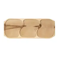 Platou cu 3 Compartimente, Lemn, 65 x 26 x 2.5 cm